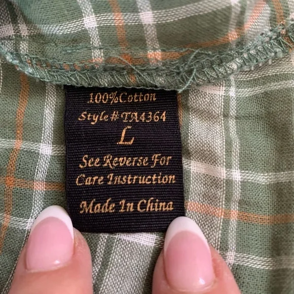 Edge SZ Lg gauze lace back top - Picture 9 of 9